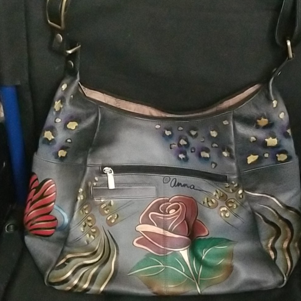 Gorgeous Handpainted Anushka Leather Shoulder Bag